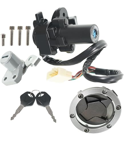 Ignition Switch & Helmet Lock For Kawasaki KLX300 KLX300SM 21-23 Fuel Gas Cap #8