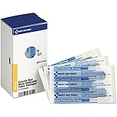 First Aid Only FAE-3030 SmartCompliance Refill Blue Metal Detectable Knuckle Bandages, First Aid Kit Refill Supplies for Business, Food Service, Restaurants, Worksite, and Home, 20 Count