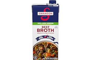 SWANSON S Lower Sodium Beef Broth, 32 oz Carton