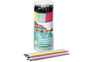 Charles Leonard Inc. 73344 Pinceaux en plastique Couleurs assorties
