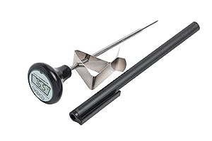 Digital Cooking Candy Liquid Thermometer with Stainless steel Pot Clip, Quick read, Battery Included