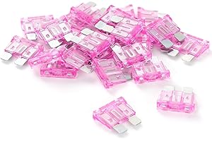 GOODSEN (25Pcs) 50 Amp Standard Car Fuses, 50A Automotive Fuses, Automotive Replacement Fuses(ATO/ATC), Blade Fuse for Car/RV/Truck/SUV/Motorcycle/Boat