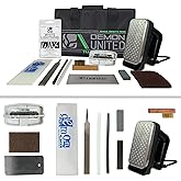 Demon Complete Basic Tune Kit with Wax- Everything Needed to do a Basic Tune and Wax for Your Skis and Snowboard -Made in USA Wax-
