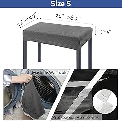 BUYUE Luxury Piano Bench Cover, (20"- 27") L x
