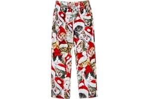 Funnycokid Girl Pajama Pants Kid Fleece Sleepwear Flannel Pajama Bottoms Loose Sleepwear 5-16 Years