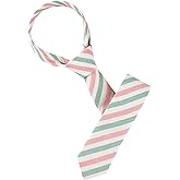 Allegra K Men's Stripe Necktie Self-Tied Linen Slim Ties for Business Casual