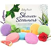 Shower Steamers Aromatherapy, 6 Pack Shower Tablets Gifts for Women, Shower Bath Bombs Self Care Spa Gifts for Women Men Teens Girls with Essential Oils Lavender Grapefruit Rose Orange Tee Tree Mint