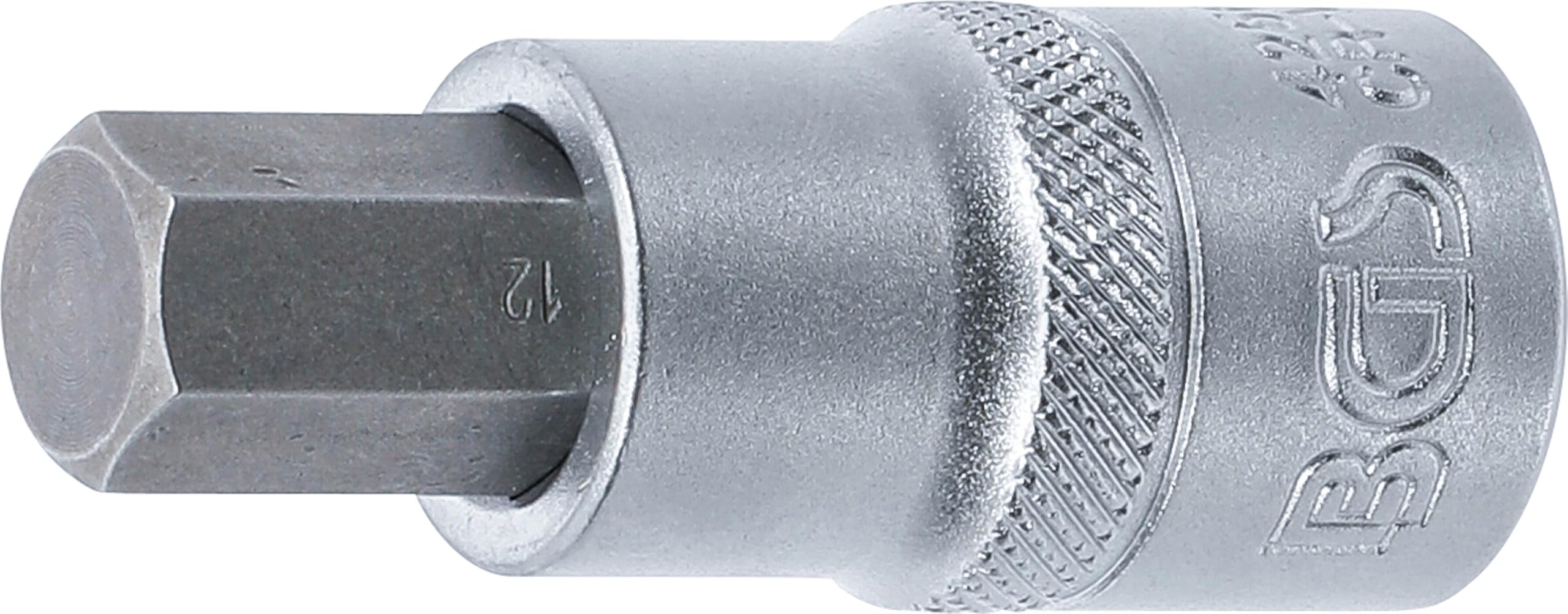 BGS 4256 | Bit Socket | 12.5 mm (1/2") | internal Hexagon 12 mm