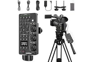 AODELAN for Sony Camcorder Controller Wireless&Wired Lanc Zoom Remote Control with Zoom IRIS Focus ND Adjust for Sony TILME-F