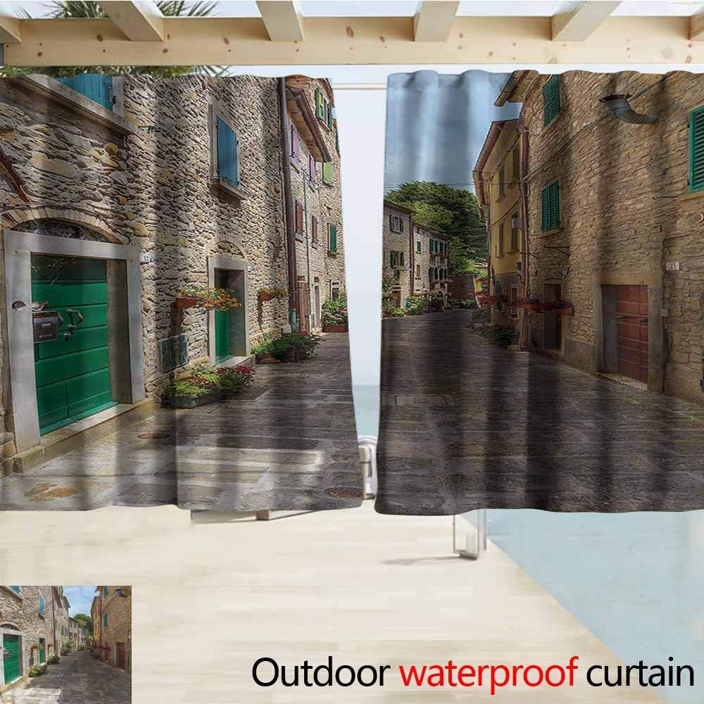 MaryMunger Doorway Curtain Wanderlust Mosaics Tiles Global Simple Stylish Waterproof W55x39L Inches