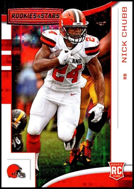 nick chubb jersey card