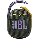 JBL Clip 4, Green - Portable Bluetooth 5.1 Speaker - Up to 10 Hours of Play - Waterproof & Dust Resistant - Includes Noise & Echo-Canceling Speakerphone