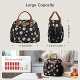HOMESPON Insulated Lunch Bag for Work Daisy Pattern 27x21x15cm view 2