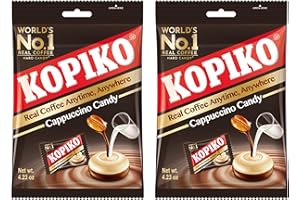 2 Packs Kopiko Cappuccino Candy 4.23 Oz