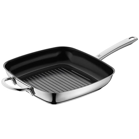 WMF Durado Grillpfanne, 28 x 28 cm, Cromargan Edelstahl Beschichtet, Keramikbeschichtung, indutktionsgeeignet