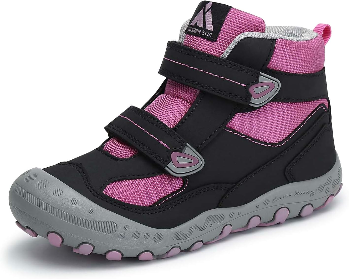 Mishansha Boys Girls Water Resistant Hiking Boots Anti Collision Non Slip Athletic Outdoor Ankle Walking Shoes