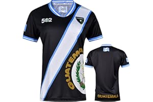 fox & fury Women's Guatemala Soccer Shirt Soccer Jersey - Sleek Ribbed Collar and Ribbed Sleeves