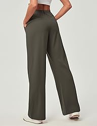 Ewedoos Wide Leg Pants Woman Stretchy Work Dress