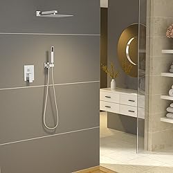 Sarlai Shower Faucet Set Bathroom Square Rainfall