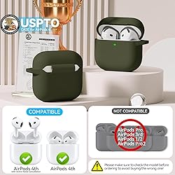 for AirPods 4 Case, Soft Silicone Protective Case