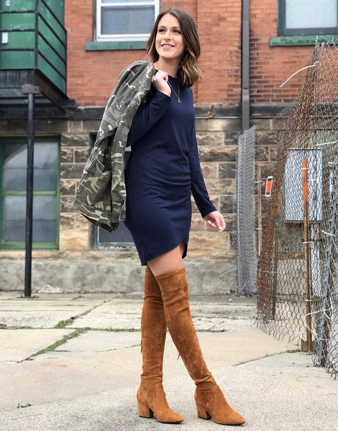 BTFBM Women Fashion Ruched Elegant Bodycon Long Sleeve Wrap Front Solid Color Casual Basic Fitted Short Dress: Clothing
