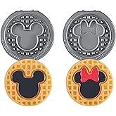 Dash MultiMaker Mini System Removable Plate Set - Ceramic, Nonstick Replacement Plates for Fun-Shaped Waffle Breakfast - Waffle Maker Not Included - 4-Inch - Two-Pack - Mickey &amp; Minnie