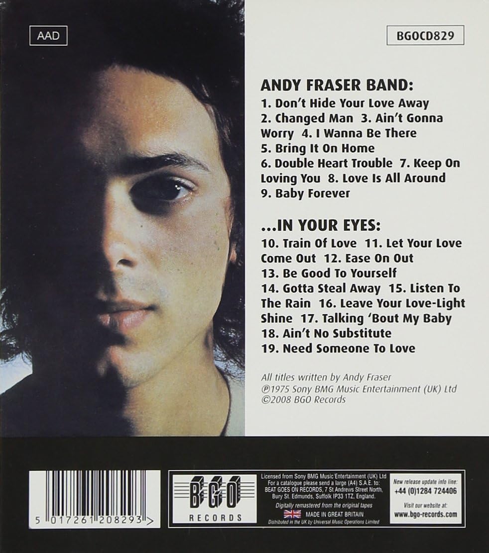 Andy Fraser Band In Your Eyes Andy Fraser 輸入盤 音楽 Amazon