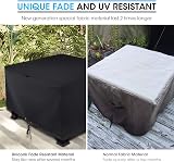 Unicook 38 Inch Square Fire Pit Cover, Waterproof & Heavy Duty Protection view 2