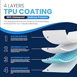 Sunshine Comforts Waterproof Mattress Protector Double 137x193cm view 3