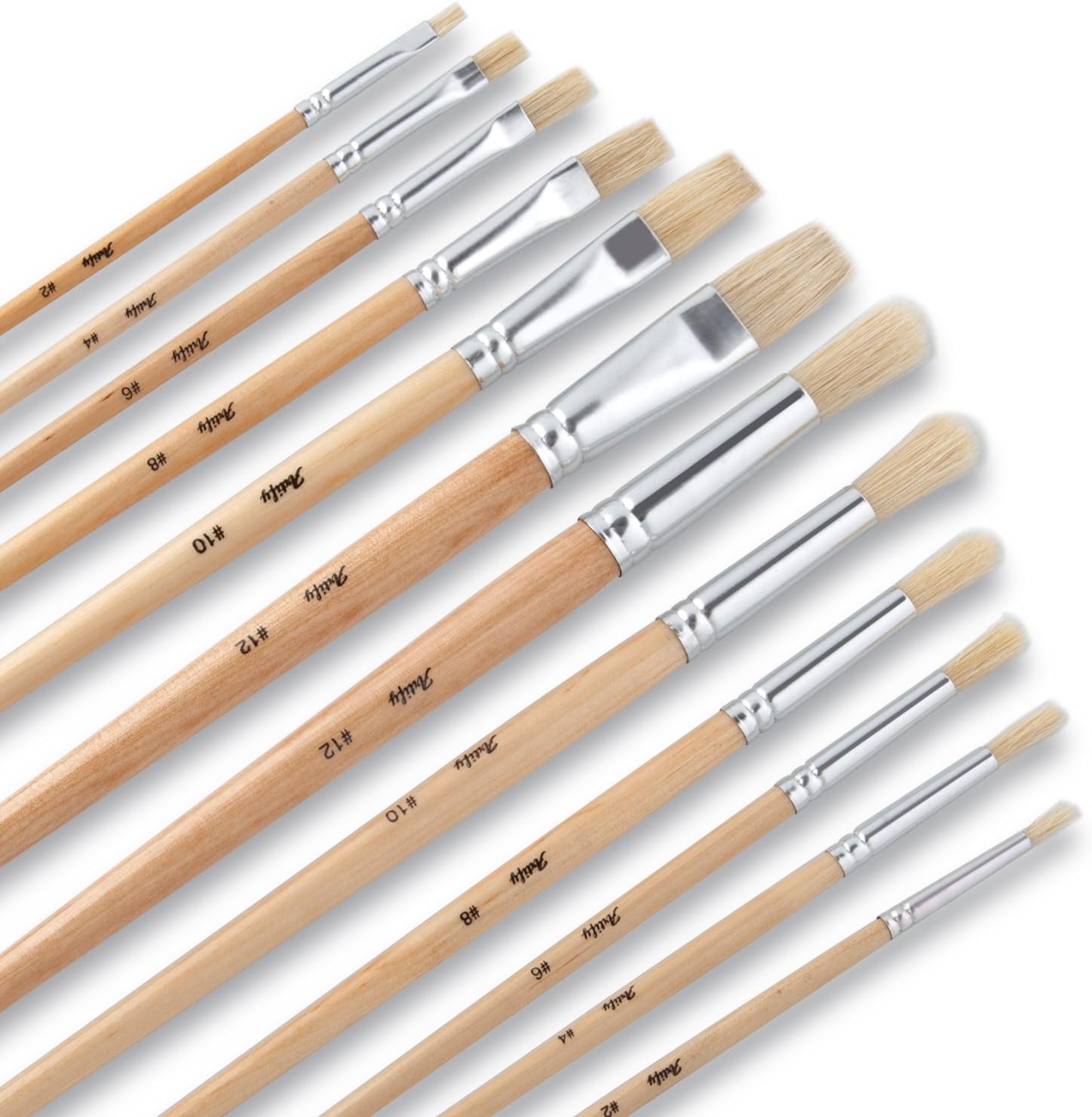 ARTIFY 38 Pcs Paint Brushes Art Set for Acrylic Oil Watercolor Gouache a Kit of Hog Pony and Nylon Hairs |Including Two Large Size Nylon Brushes and a Carrying Pouch: Arts, Crafts & Sewing