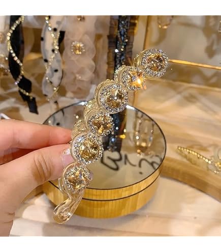 Rhinestone Banana Hair Clips for Women Lightweight Comfortable for Fine Hair Amazon.com : Beaupretty Rhinestone Banana Hair Clip for  main image 4