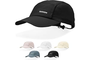 Sukeen Lightweight Sun Hat for Women Men,Quick Drying Baseball Cap UPF50+ Running Hats Foldable Sport Cap for Outdoor Daily