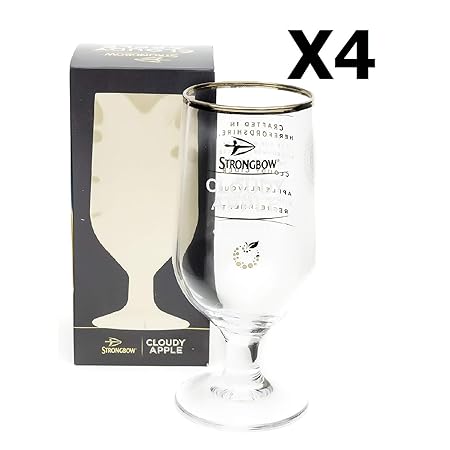 Strongbow Cidder-Challice-Glas, ca. 450 ml, 4 Stück