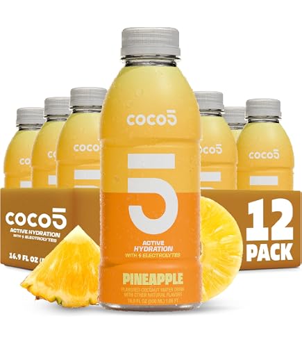 Amazon.com : Coco5 Limon Coconut Water 12pk, 16 FZ : Grocery