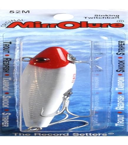 Amazon.com : MirrOLure L&S Bait MirrOlure Classic 52M Series 3-5/8 - Red Head/White Back & Belly : Fishing Diving Lures : Sports & Outdoors Amazon.com : MirrOLure L&S Bait MirrOlure Classic 52M Series 3-5/8 - Red Head/White Back & Belly : Fishing Diving Lures : Sports & Outdoors