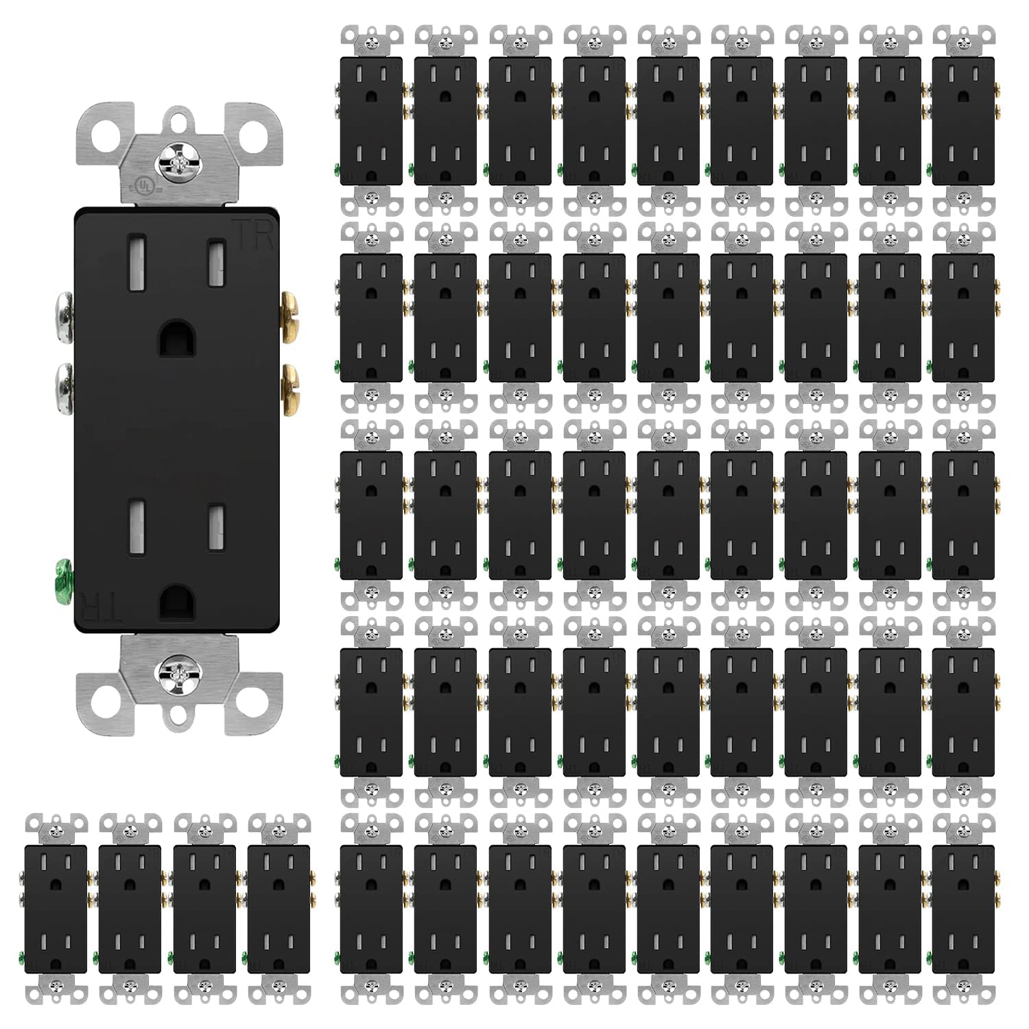 Micmi Decorator Receptacle Outlet, Standard