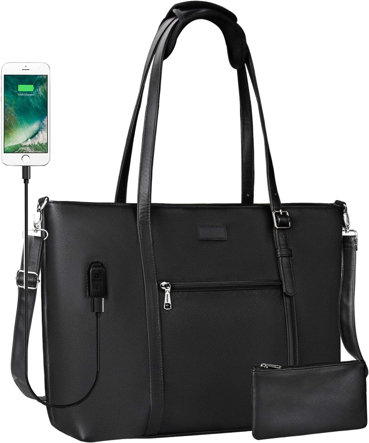 leather work bag laptop