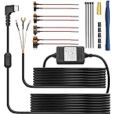 eSynic 3 Wire Dash Cam Hardwire Kit 11.5ft/3.5M USB C Car Camera HardWire Kit 12V-24V to 5V Dashcam Hard Wiring Kit Support A