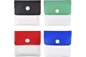 Portable Pocket Ashtray Pouch 4 PCS Reusable Fireproof PVC Smell Proof Ashtrays Environment Friendly Outdoor Travel Ashtray
