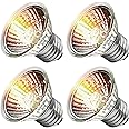Lachesan 4-Pack 50W UVA UVB Bulbs, Fit E26 Heat Reptile Lamp, Light Turtle Heat Lamp for Reptiles and Amphibian Tanks, Terrariums and Cages, Works with Various Lamp Fixtures