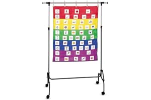 Learning Resources Adjustable Chart Stand, Pocket Chart Stand for Teachers,Flip Chart Stand, Teacher Supplies for Classroom,Back to School Supplies