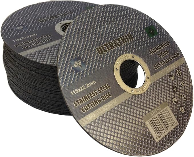 50 x Ultra thin 115 x 1mm stainless steel cuttings discs metal