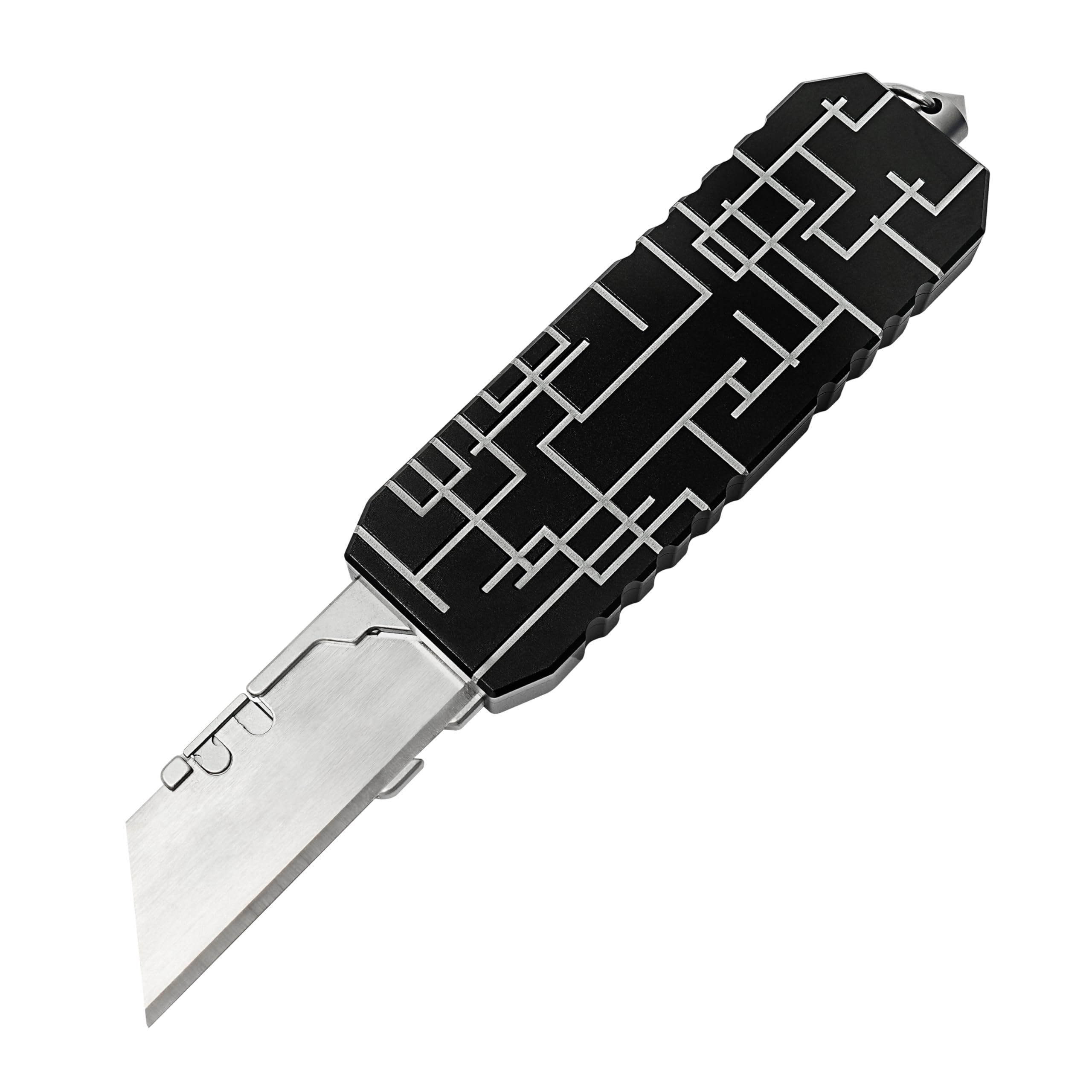 Photo 1 of Aluminum Alloy Utility Knife with Clip, Box Cutter 10PCS Blades Replacement, Pocket Knife For Outdoor
