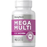 Piping Rock Multivitamin for Women | 90 Caplets | With Vitamin A, B, C, D, and E | Daily Essential Multi Supplement | Non-GMO, Gluten Free