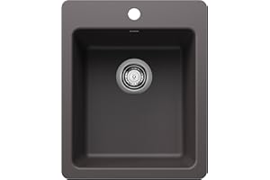 BLANCO 443236 Liven SILGRANIT Drop-In/Undermount Bar Sink - Cinder