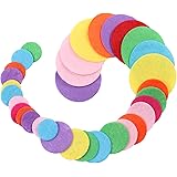 BIHRTC Pack of 300 Mixed Color 3 Different Size Round Felt Circle Felt Pads for DIY and Sewing Handcraft (0.8"-100pcs, 1…