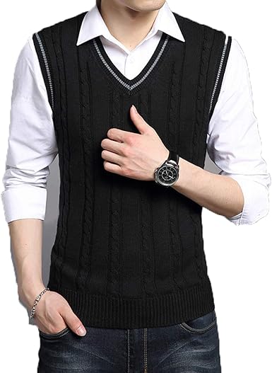 men's sleeveless pullover