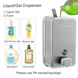 VANNSOO Wall Mounted Soap Dispenser