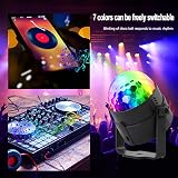 SEBRUANC Mini Disco Ball LED Party Light 360° RGB 3W with Remote 2pc view 4