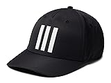 adidas 3-Stripes Tour Golf Hat, Black, One Size
